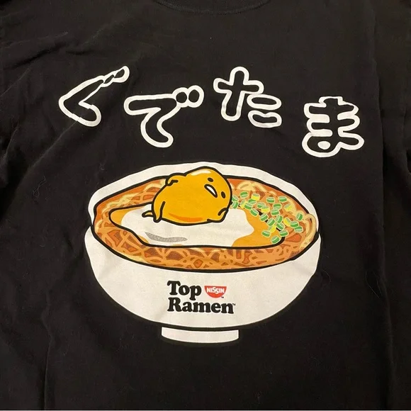 Gudetama Sanrio x Top Ramen Long Sleeve S/M - Picture 3 of 7